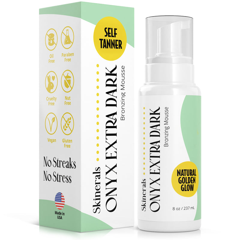 Skinerals Onyx Self Tanner for Face and Body (Extra Dark) Skinerals
