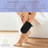 Skinerals Complete Self Tanner Application Set with Back Wand, Exfoliator Glove, and Tanning Applicator Mitt Skinerals